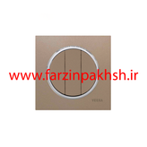 کلید و پریز توکار ویرا مدل آلفا جنس مات اسپرت زه استیل رنگ بژ