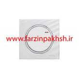 کلید و پریز توکار ویرا مدل آلفا جنس گلس اسپرت زه استیل رنگ سفید