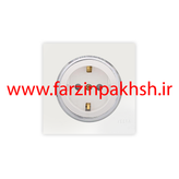 کلید و پریز توکار ویرا مدل آلفا جنس مات اسپرت زه استیل رنگ سفید