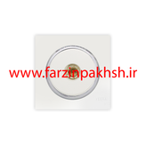 کلید و پریز توکار ویرا مدل آلفا جنس مات اسپرت زه استیل رنگ سفید