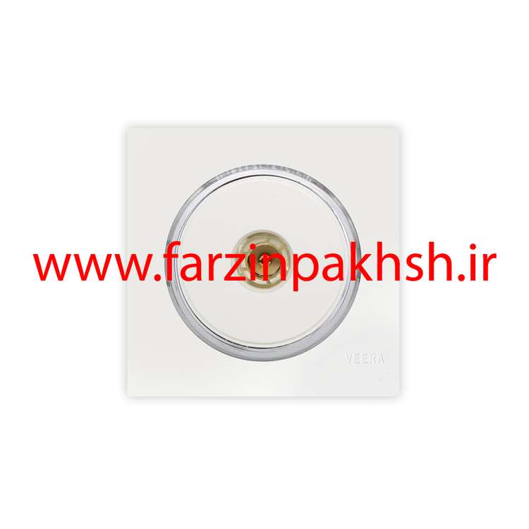 کلید و پریز توکار ویرا مدل آلفا جنس مات اسپرت زه استیل رنگ سفید