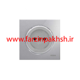 کلید و پریز توکار ویرا مدل آلفا جنس گلس اسپرت زه استیل رنگ نقره ای