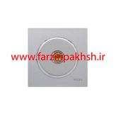 کلید و پریز توکار ویرا مدل آلفا جنس مات اسپرت زه استیل رنگ نقره ای