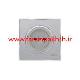 کلید و پریز توکار ویرا مدل آلفا جنس مات کلاسیک زه استیل رنگ نقره ای