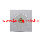 کلید و پریز توکار ویرا مدل آلفا جنس مات کلاسیک زه استیل رنگ نقره ای