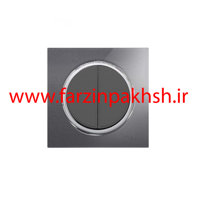 رکلید و پریز توکار ویرا مدل آلفا جنس گلس کلاسیک نوک مدادی زه استیل