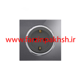 کلید و پریز توکار ویرا مدل آلفا جنس گلس کلاسیک نوک مدادی زه استیل