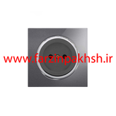 کلید و پریز توکار ویرا مدل آلفا جنس گلس کلاسیک نوک مدادی زه استیل