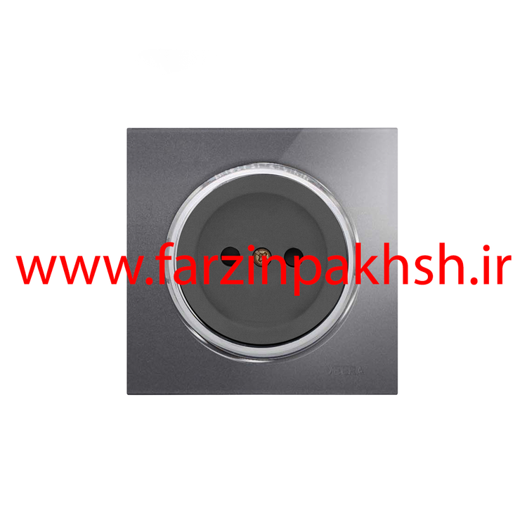 کلید و پریز توکار ویرا مدل آلفا جنس گلس کلاسیک نوک مدادی زه استیل