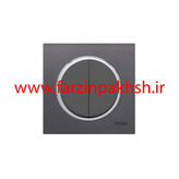 کلید و پریز توکار ویرا مدل آلفا جنس مات اسپرت زه استیل رنگ نوک مدادی