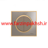 کلید و پریز توکار ویرا مدل آلفا جنس گلس کلاسیک زه طلایی رنگ بژ کلید و پریز توکار ویرا مدل آلفا جنس گلس کلاسیک زه طلایی رنگ بژ