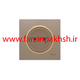 کلید و پریز توکار ویرا مدل آلفا جنس مات اسپرت زه طلایی رنگ بژ