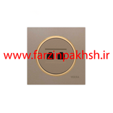 کلید و پریز توکار ویرا مدل آلفا جنس مات اسپرت زه طلایی رنگ بژ