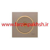 کلید و پریز توکار ویرا مدل آلفا جنس مات اسپرت زه طلایی رنگ بژ