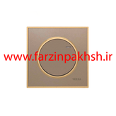 کلید و پریز توکار ویرا مدل آلفا جنس مات کلاسیک زه طلایی رنگ بژ