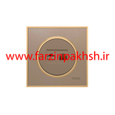 کلید و پریز توکار ویرا مدل آلفا جنس مات کلاسیک زه طلایی رنگ بژ