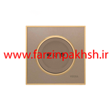 کلید و پریز توکار ویرا مدل آلفا جنس مات کلاسیک زه طلایی رنگ بژ