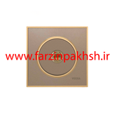 کلید و پریز توکار ویرا مدل آلفا جنس مات کلاسیک زه طلایی رنگ بژ