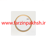 کلید و پریز توکار ویرا مدل آلفا جنس مات اسپرت زه طلایی رنگ سفید