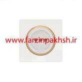 کلید و پریز توکار ویرا مدل آلفا جنس مات اسپرت زه طلایی رنگ سفید