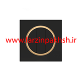 کلید و پریز توکار ویرا مدل آلفا جنس مات اسپرت زه طلایی رنگ مشکی