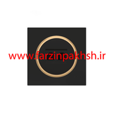 کلید و پریز توکار ویرا مدل آلفا جنس مات اسپرت زه طلایی رنگ مشکی