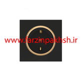 کلید و پریز توکار ویرا مدل آلفا جنس مات اسپرت زه طلایی رنگ مشکی