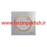 کلید و پریز توکار ویرا مدل آلفا جنس گلس اسپرت زه طلایی رنگ نقره ای