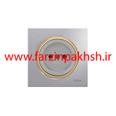 کلید و پریز توکار ویرا مدل آلفا جنس گلس اسپرت زه طلایی رنگ نقره ای