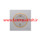 کلید و پریز توکار ویرا مدل آلفا جنس مات اسپرت زه طلایی رنگ نقره ای