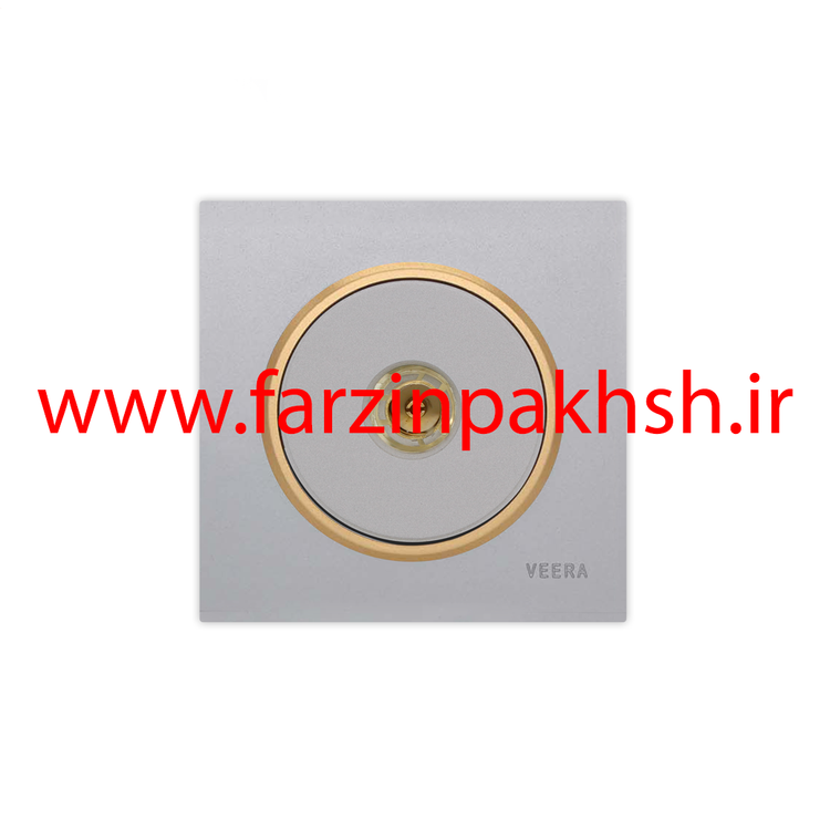 کلید و پریز توکار ویرا مدل آلفا جنس مات اسپرت زه طلایی رنگ نقره ای