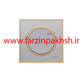 کلید و پریز توکار ویرا مدل آلفا جنس مات کلاسیک زه طلایی رنگ نقره ای