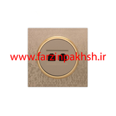 کلید و پریز توکار ویرا مدل آلفا جنس مات اسپرت زه استیل رنگ بژ شطرنجی