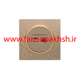 کلید و پریز توکار ویرا مدل آلفا جنس مات اسپرت زه استیل رنگ بژ شطرنجی