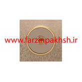 کلید و پریز توکار ویرا مدل آلفا جنس مات اسپرت زه استیل رنگ بژ شطرنجی