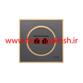 کلید و پریز توکار ویرا مدل آلفا جنس مات کلاسیک زه طلایی رنگ نوک مدادی