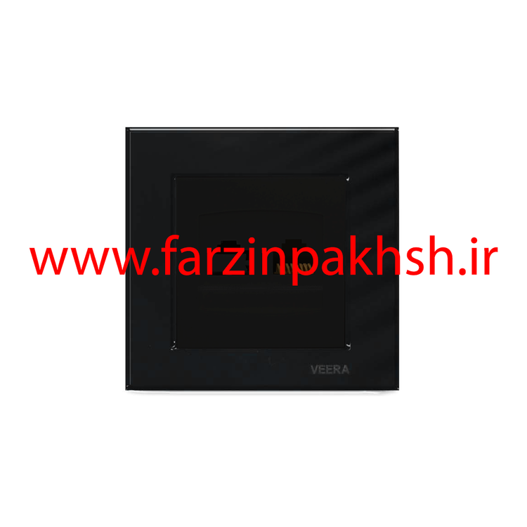 کلید و پریز توکار ویرا مدل کریستال مشکی