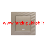 کلید و پریز توکار ویرا مدل کریستال بژ