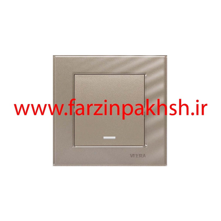 کلید و پریز توکار ویرا مدل کریستال بژ