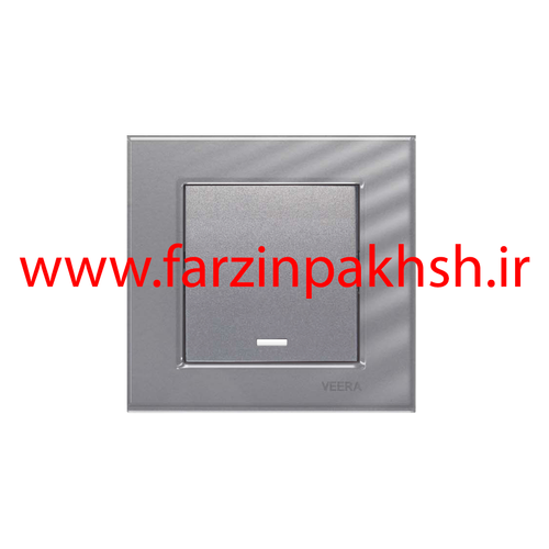 کلید و پریز توکار ویرا مدل کریستال نقره ای