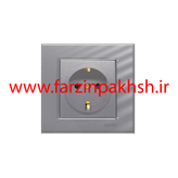 کلید و پریز توکار ویرا مدل کریستال نقره ای