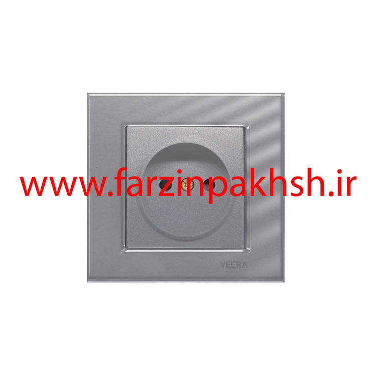 کلید و پریز توکار ویرا مدل کریستال نقره ای