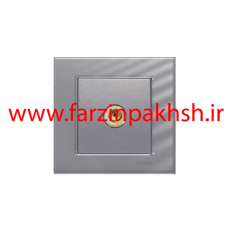کلید و پریز توکار ویرا مدل کریستال نقره ای