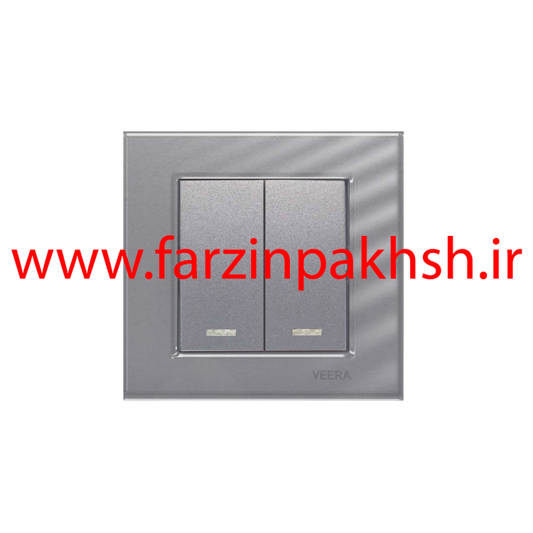 کلید و پریز توکار ویرا مدل ویرا ساده نقره ای