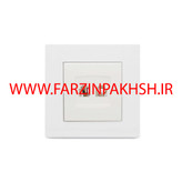 کلید و پریز توکار ویرا مدل ویرا ساده سفید