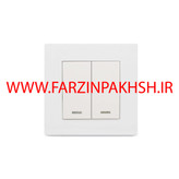 کلید و پریز توکار ویرا مدل ویرا ساده سفید