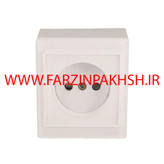 کلید و پریز روکار ویرا مدل امگا سفید سفید