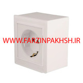 کلید و پریز روکار ویرا مدل امگا سفید سفید