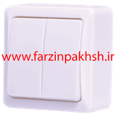 کلید و پریز روکار دلند مدل سیلور