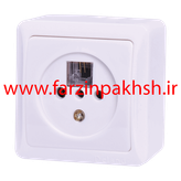 کلید و پریز روکار دلند مدل سیلور